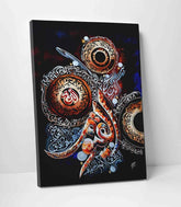 Ayatul Kursi Calligraphy v2 Oil Paint Reproduction Canvas Print Islamic Wall Art - Islamic Wall Art Store